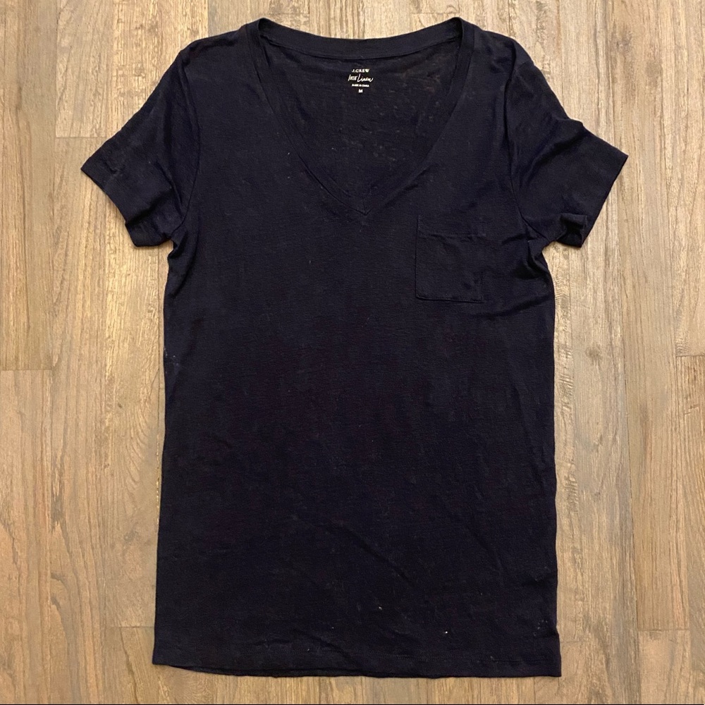 Linen J. Crew V-neck